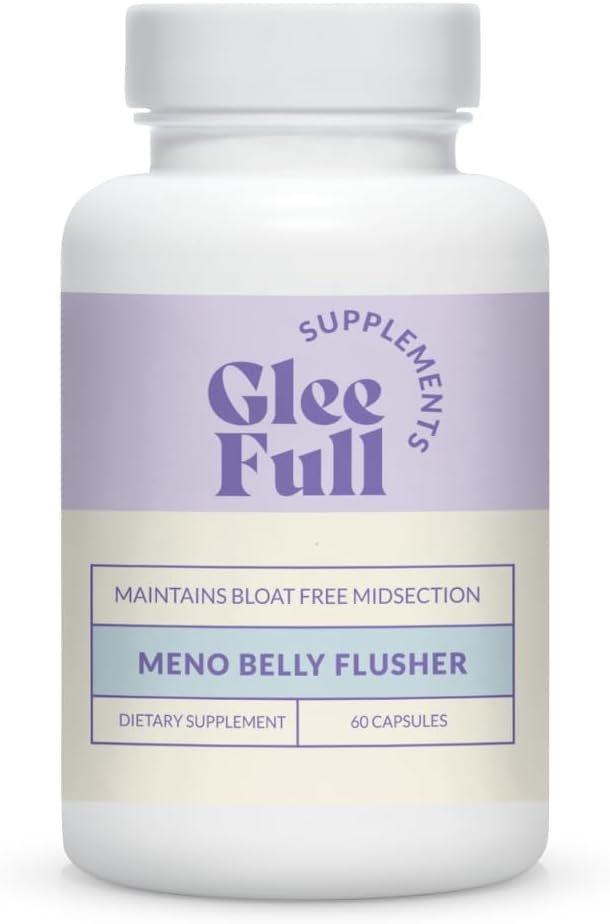 GleeFull Meno Belly Flusher – Menopause Supplements for Women – Hormone Balance for Weight Loss – Supports Digestion to Maintain Healthy Metabolism