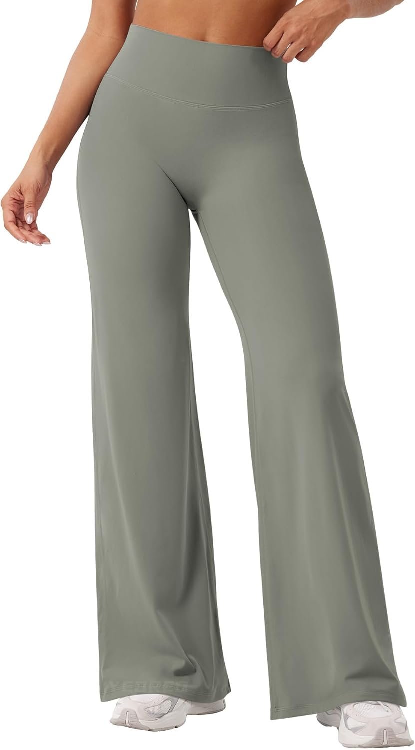 YEOREO Workout Leggings Womens No Front Seam Straight Leggings 29″ / 31.5″ / 33″ High Waist Buttery Eddiy Gym Yoga Pants