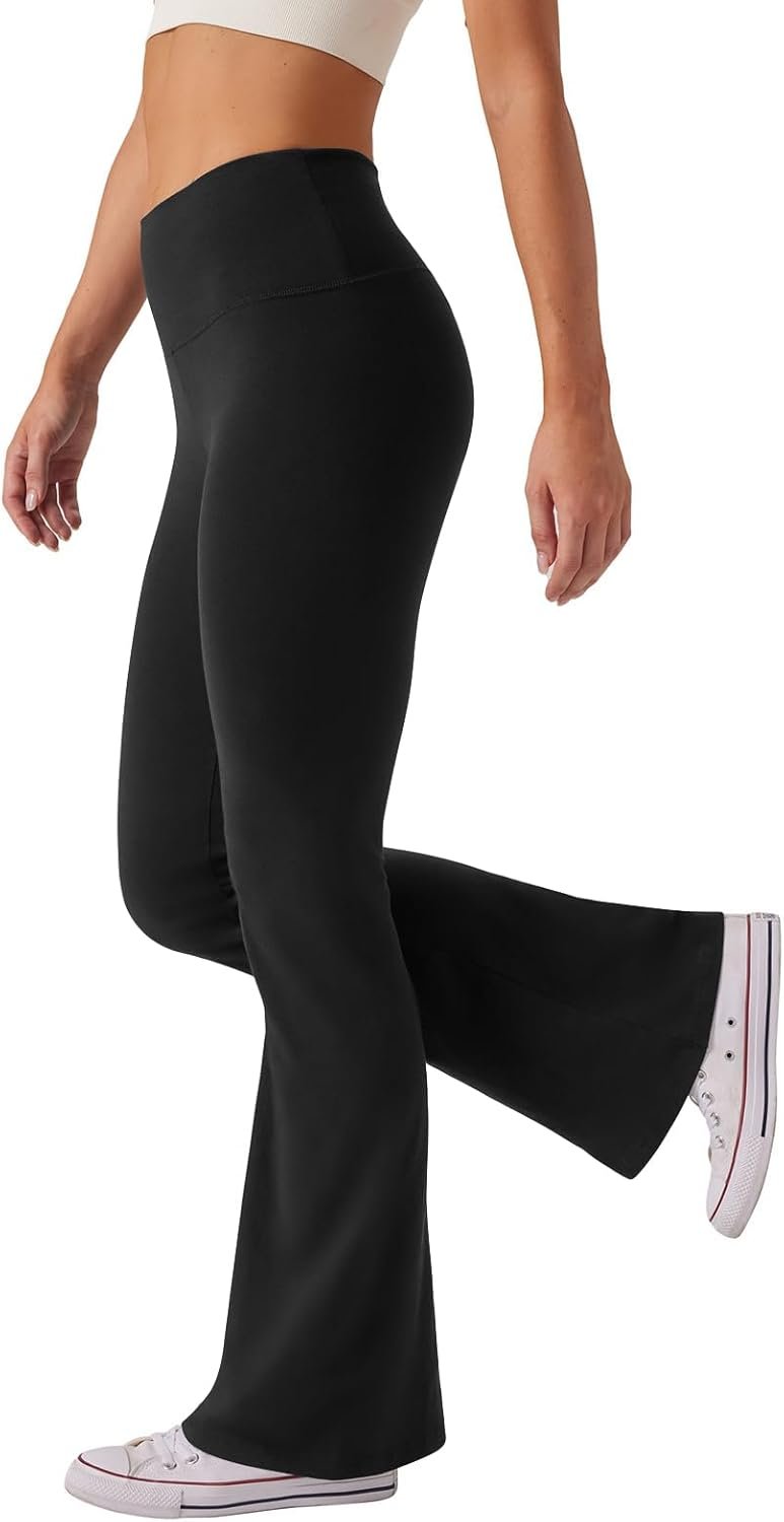 Women’s High Waist Bootcut Yoga Pants Tummy Control Workout Flare Leggings