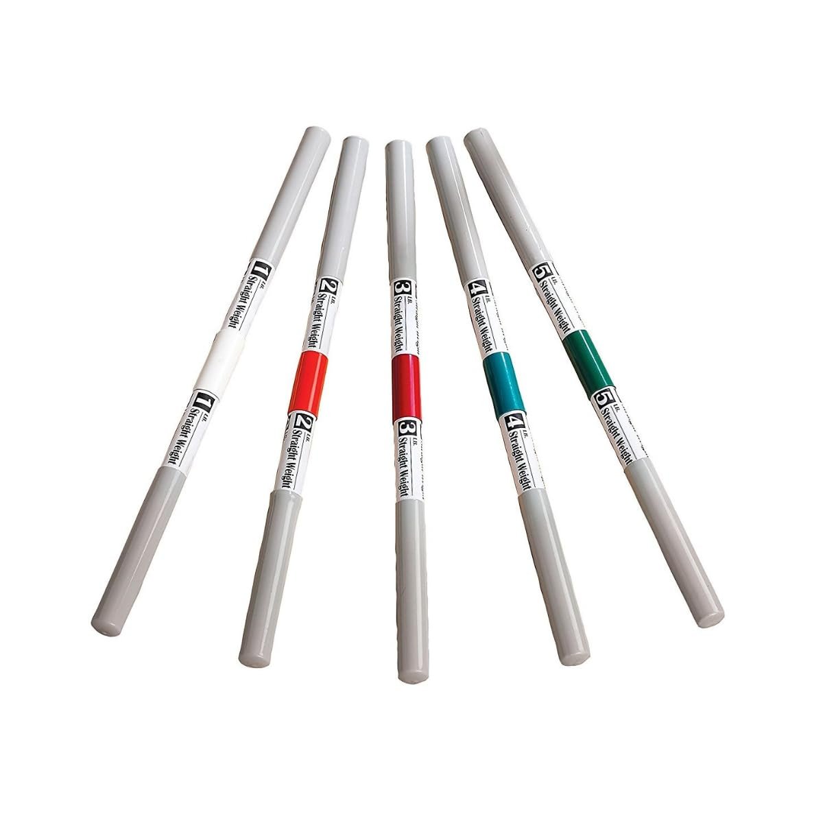 Sammons Preston Rehab Weight Bars, Therapy Rehabilitation and Exercise Equipment for Men, Women, Elderly, Color Coded Recovery Aid for Patient Home and Clinical Use, Set of 5 Progressive Weight Bars