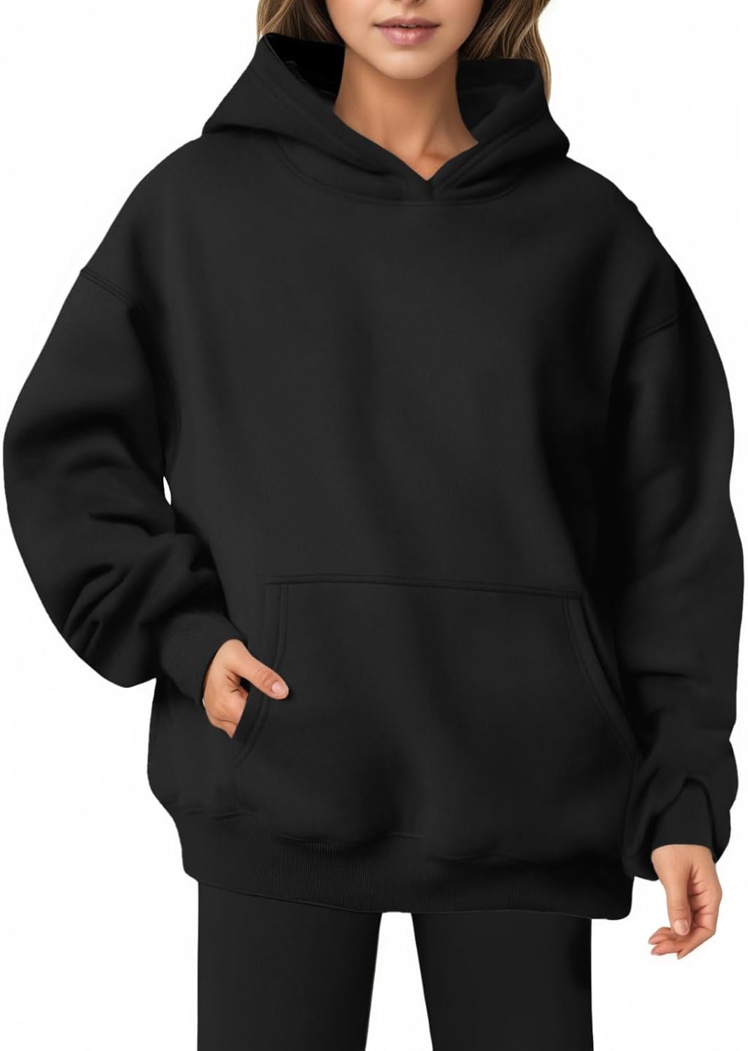 Women Hoodies Sweatshirts Sweaters Fleece Pullover Oversized Long Sleeve Crewneck Shirts Fall Winter Outfits Pocket