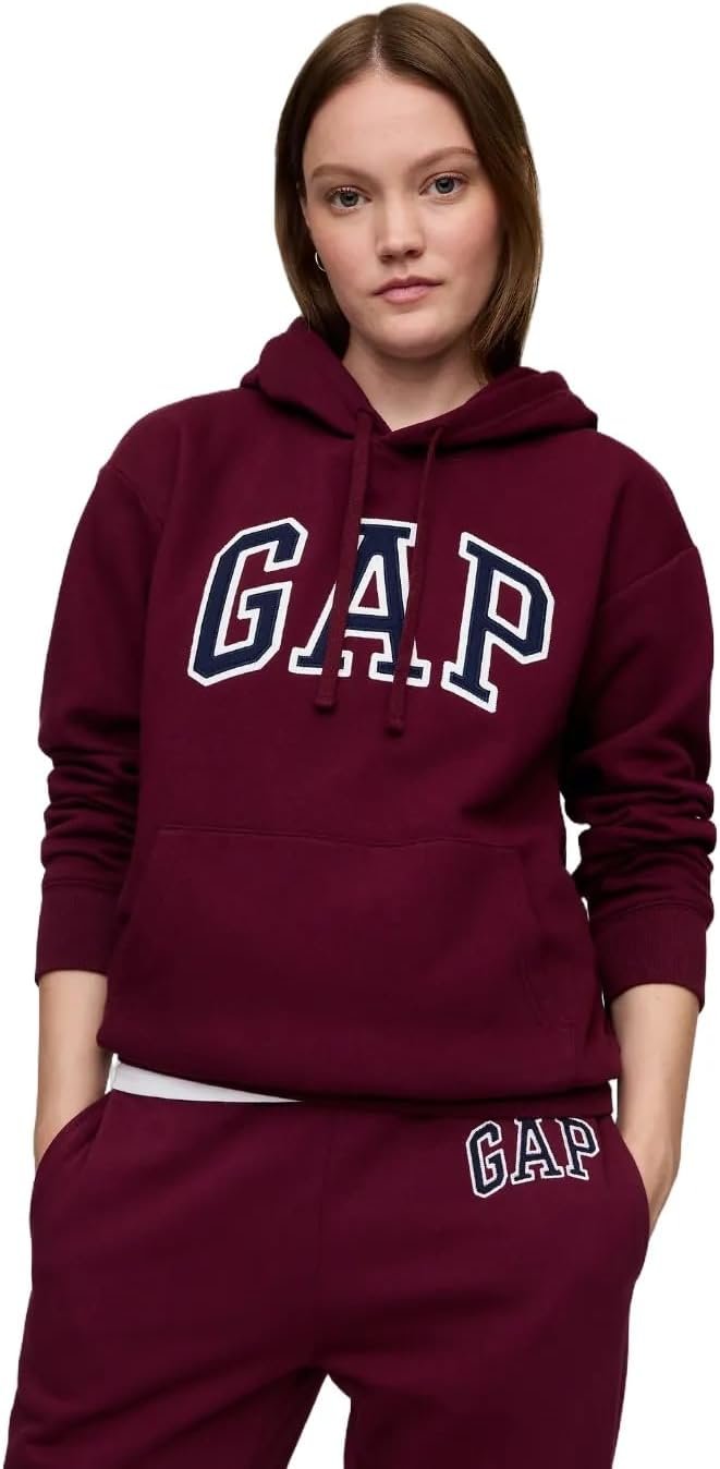 GAP Women’s Logo Hoodie Hooded Pull-on Sweatshirt