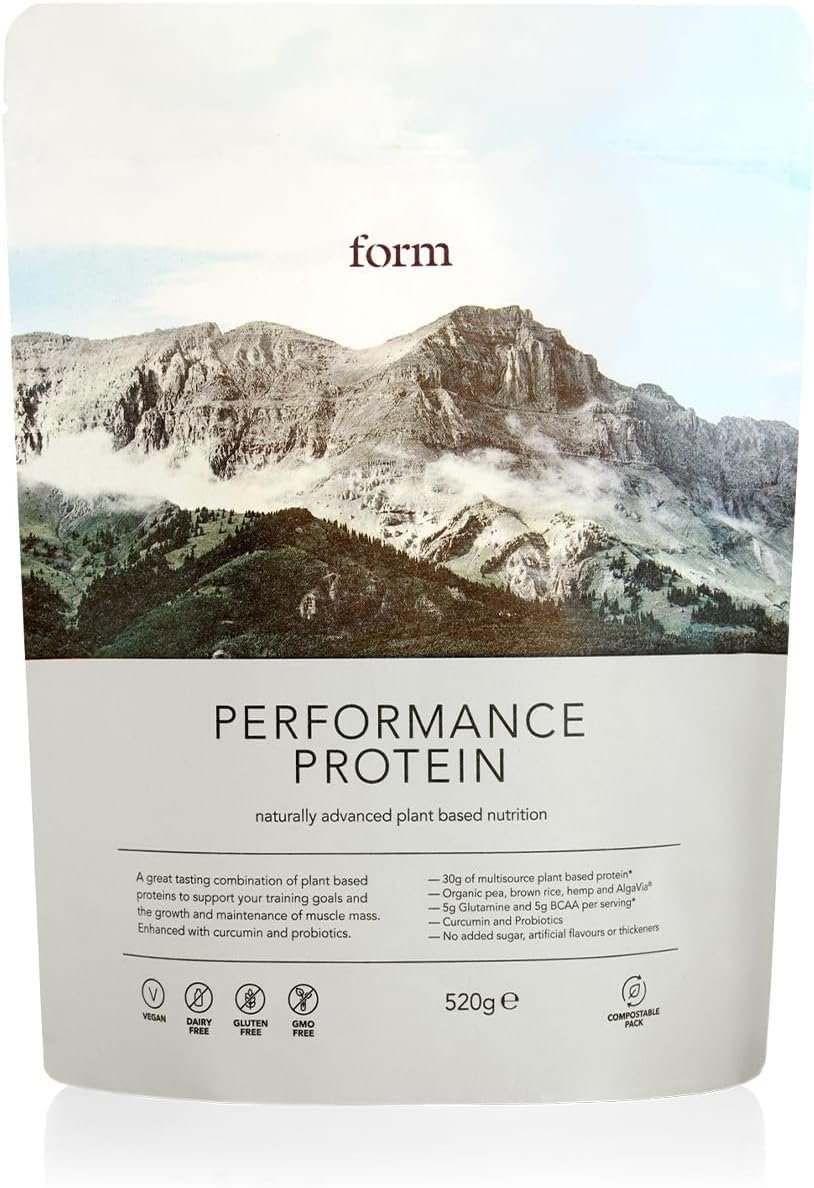 Form Performance Protein – Vegan Protein Powder – 30g of Plant Based Protein per Serving, with BCAAs and Digestive Enzymes. Perfect Post Workout. Tastes Great with Just Water! (Chocolate Hazelnut)