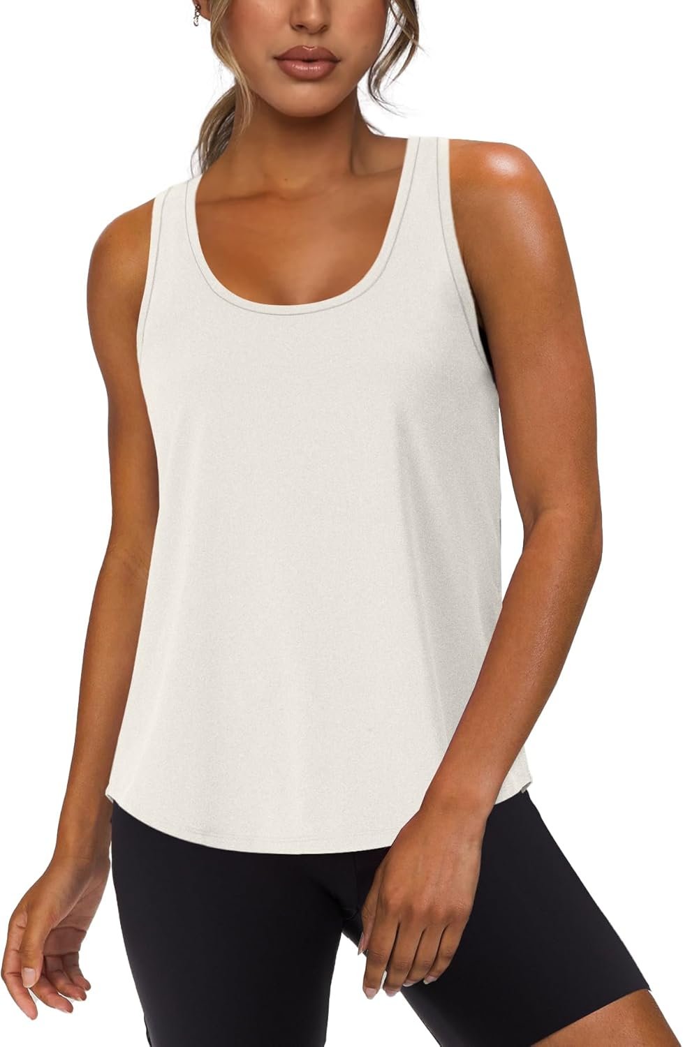 WIHOLL Women’s Workout Tank Tops Sleeveless Athletic Racerback for Gym Yoga Running – Summer Fitness Tops Scoop Neck (S-XXL)