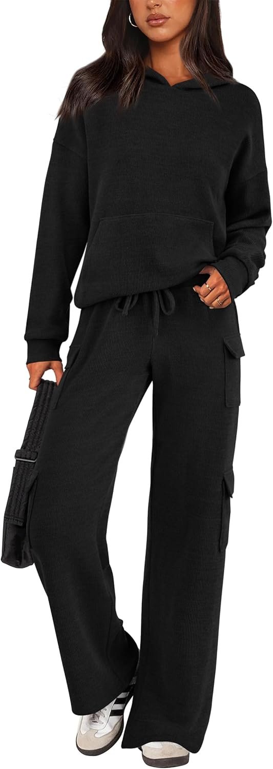 PRETTYGARDEN 2 Piece Sets for Women Fall 2025 Sweatsuits Outfits Lounge Matching Hoodie Set Travel Track Suits Winter Clothes