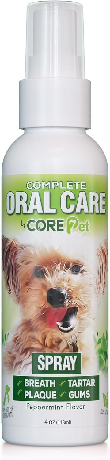 Complete Oral Care from The Founders of PetzLife – 4 oz (Peppermint Spray)