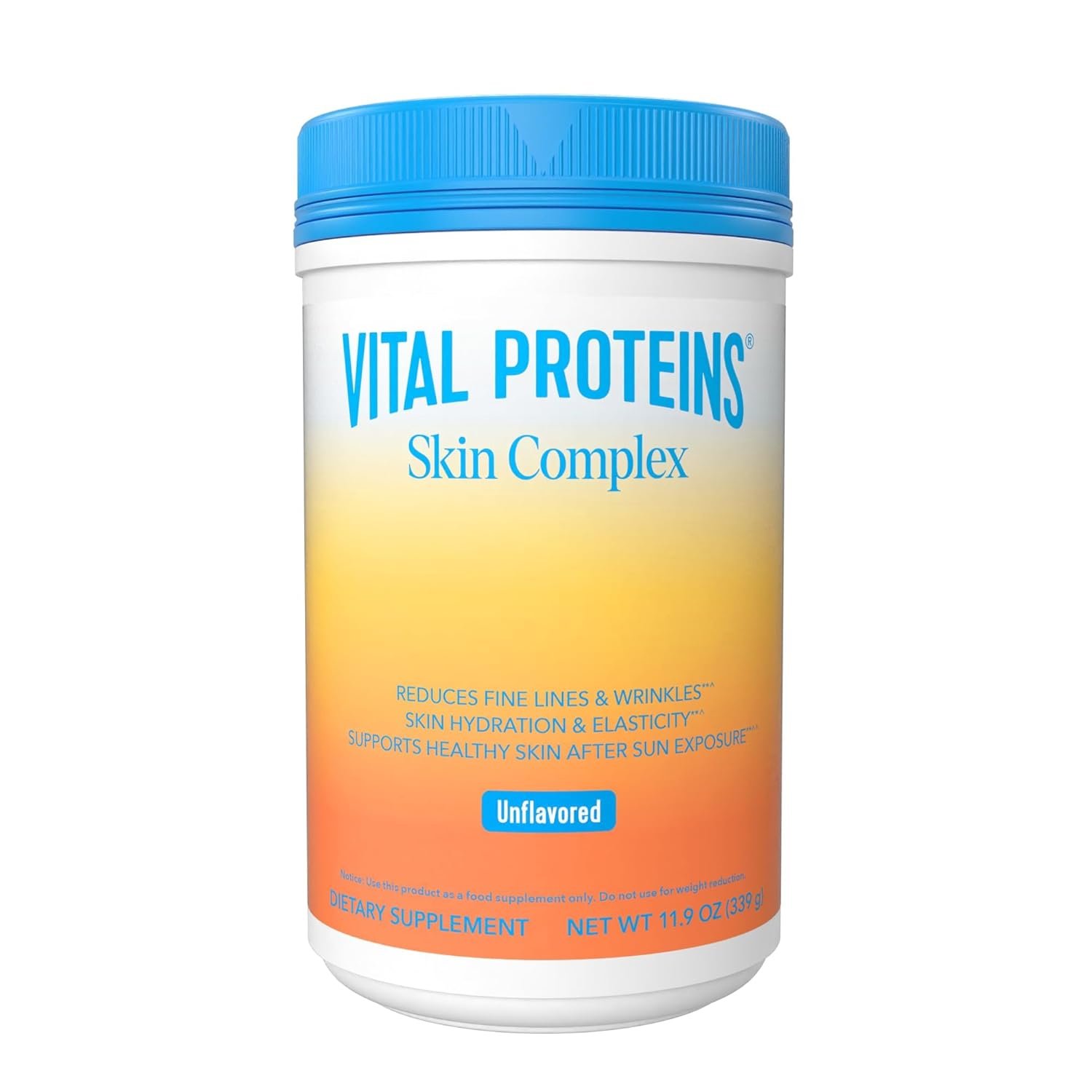 Vital Proteins Collagen Peptides for Women – 20g Hydrolyzed Collagen, Vitamin C, Hyaluronic Acid, Reduce Fine Lines & Wrinkles, Verisol & Holimel – Skin Complex Supplement, Unflavored 11.9oz Powder