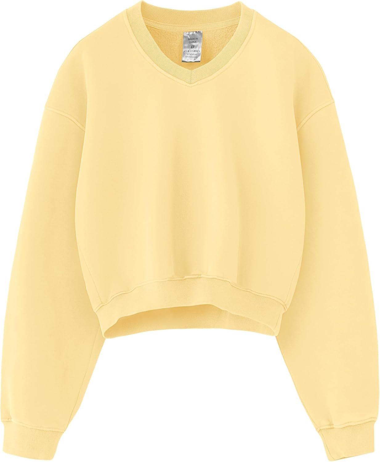 Hatant Sweatshirt for Women Acid Wash Athletic Hoodie Heritage Fleece V-neck Long Sleeve Hoodie Fleece Women Sweatshirt