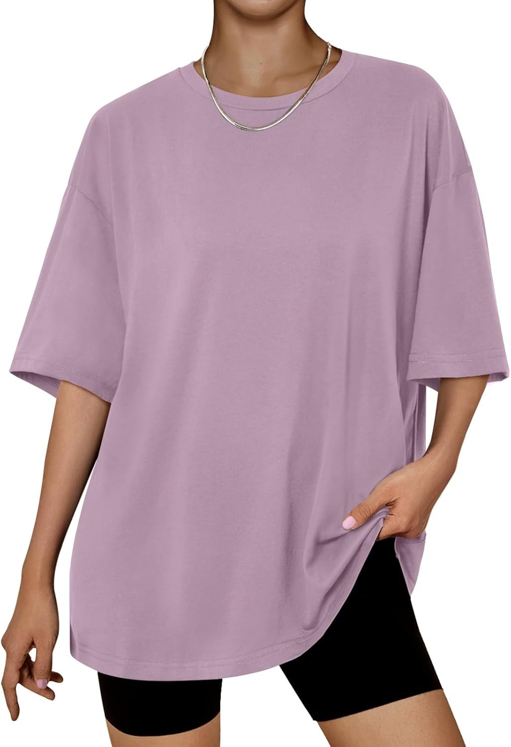 Trendy Queen Womens Oversized Summer T Shirts Plus Size Batwing Cute Casual Tops Short Sleeves Fashion Workout Clothes