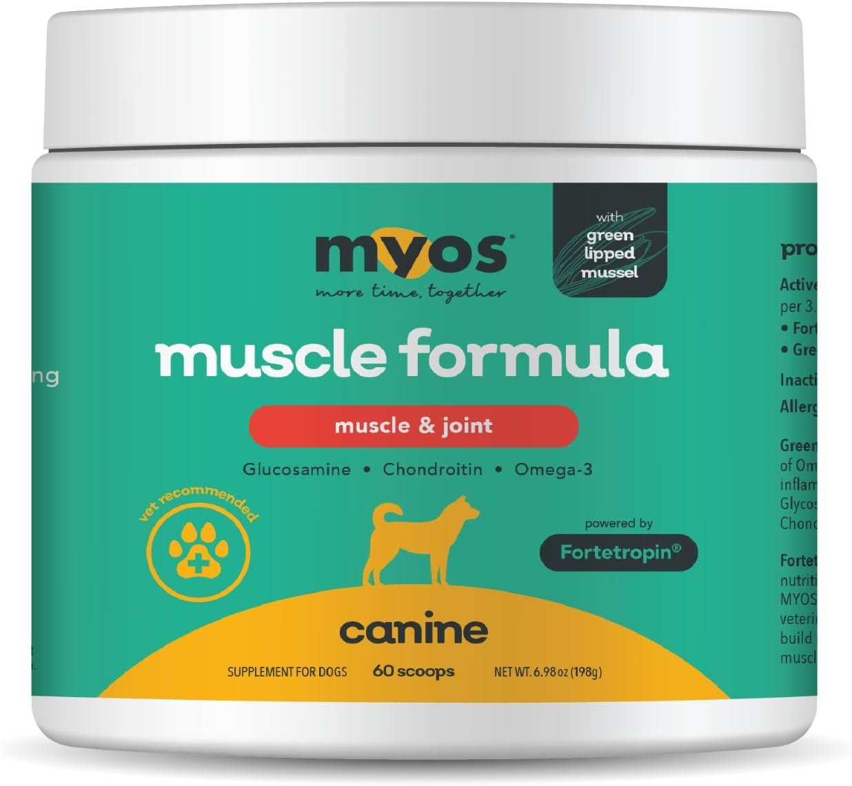 MYOS Muscle & Joint Powered by Fortetropin with Green Lipped Mussel (198 gr)