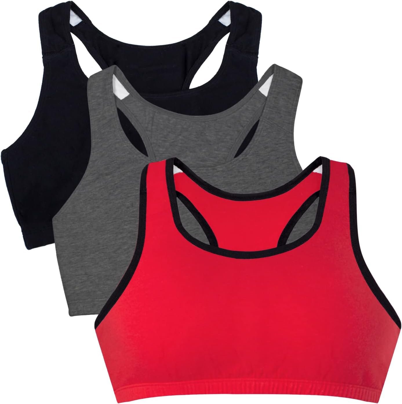Fruit of the Loom Women’s Multi-Pack Tank Top Style Sports Bra