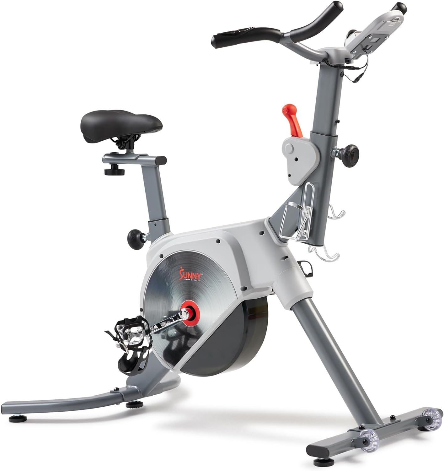 Sunny Health & Fitness Prime Magnetic Belt Drive Indoor Stationary Cycling Bike w/Free Exclusive SunnyFit App Bluetooth Connection – SF-B122061