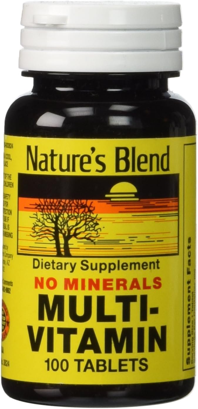 Nature’s Blend Multi-Vitamin No Minerals 100 Tabs (Model: 3824)