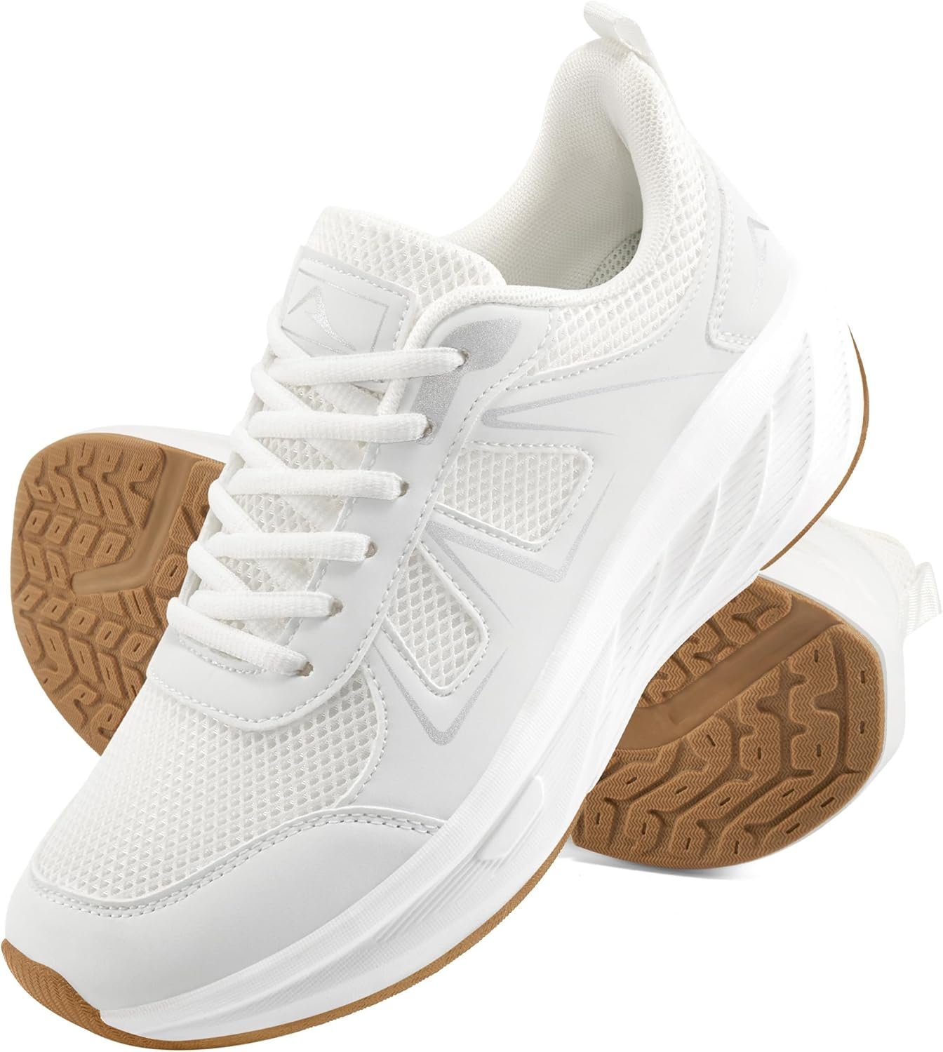 Almusen Womens Tennis Shoes for Walking: Comfort Breathable Mesh Casual Cushion Athletic Sneakers for Running Gym Training