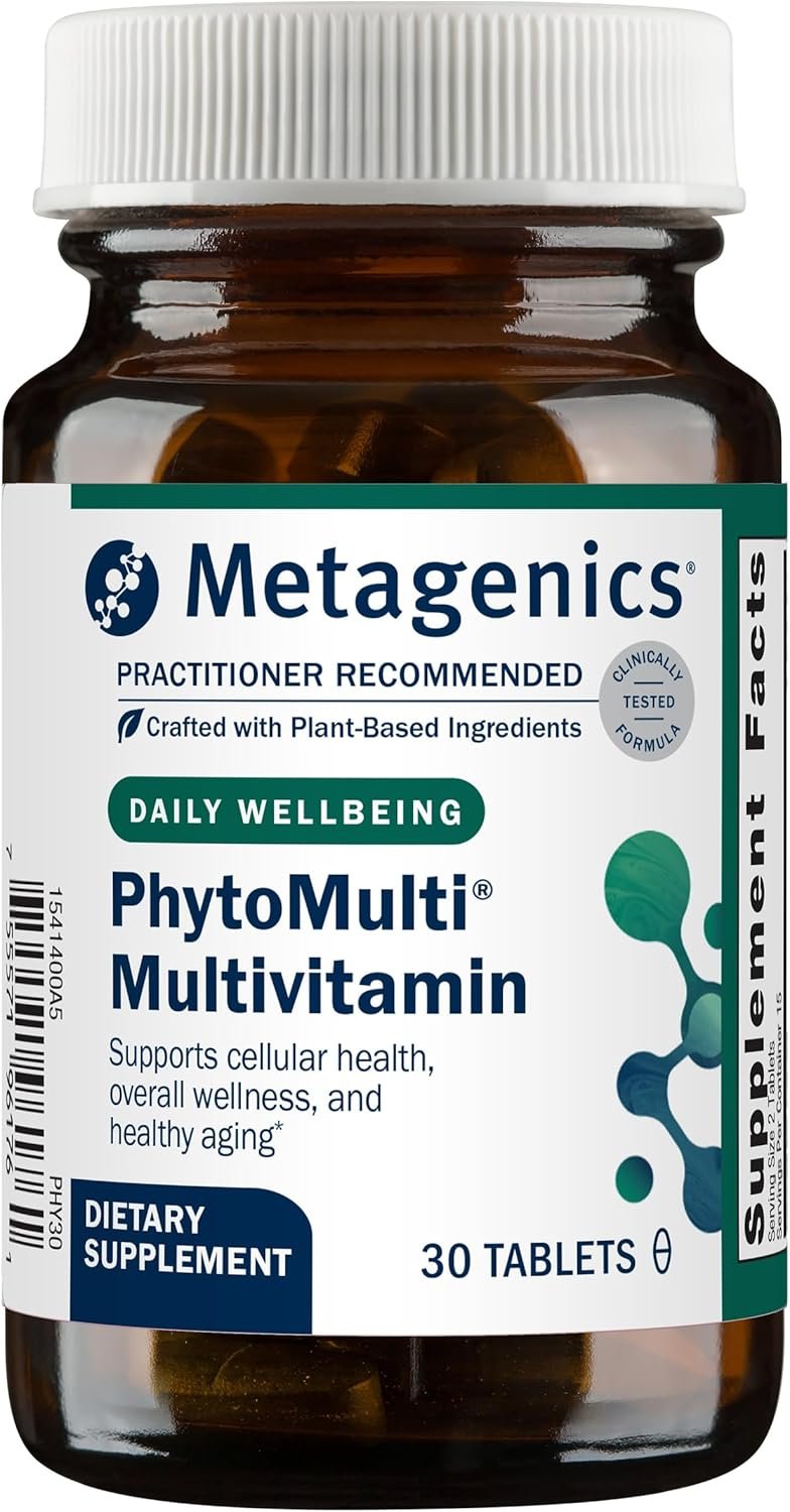Metagenics PhytoMulti Multivitamin Without Iron – Daily Multivitamin for Overall Health & Aging – 20+ Essential Vitamins & Minerals – With Vitamin B6, Lutein, Zeaxanthin & More