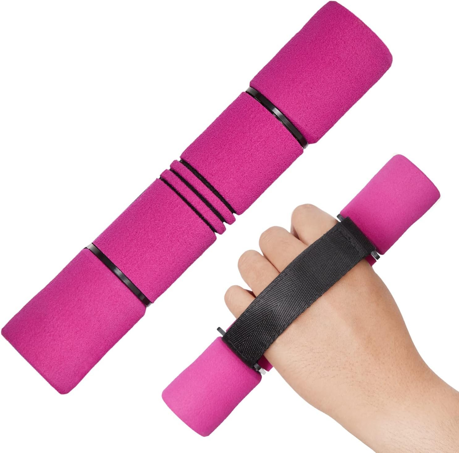 Yes4All Adjustable Dumbbell Hand Weights Set Of 2 Perfect for Women’s Walking or Travel Exercise with Adjustable Straps, Foam Cover, and Color Coded Weight (2lbs, 3lbs or 4lbs), Anti Slip