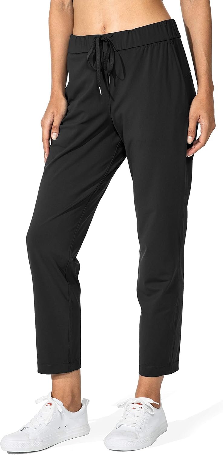 G Gradual Women’s Pants with Deep Pockets 7/8 Stretch Ankle Sweatpants for Golf, Athletic, Lounge, Travel, Work