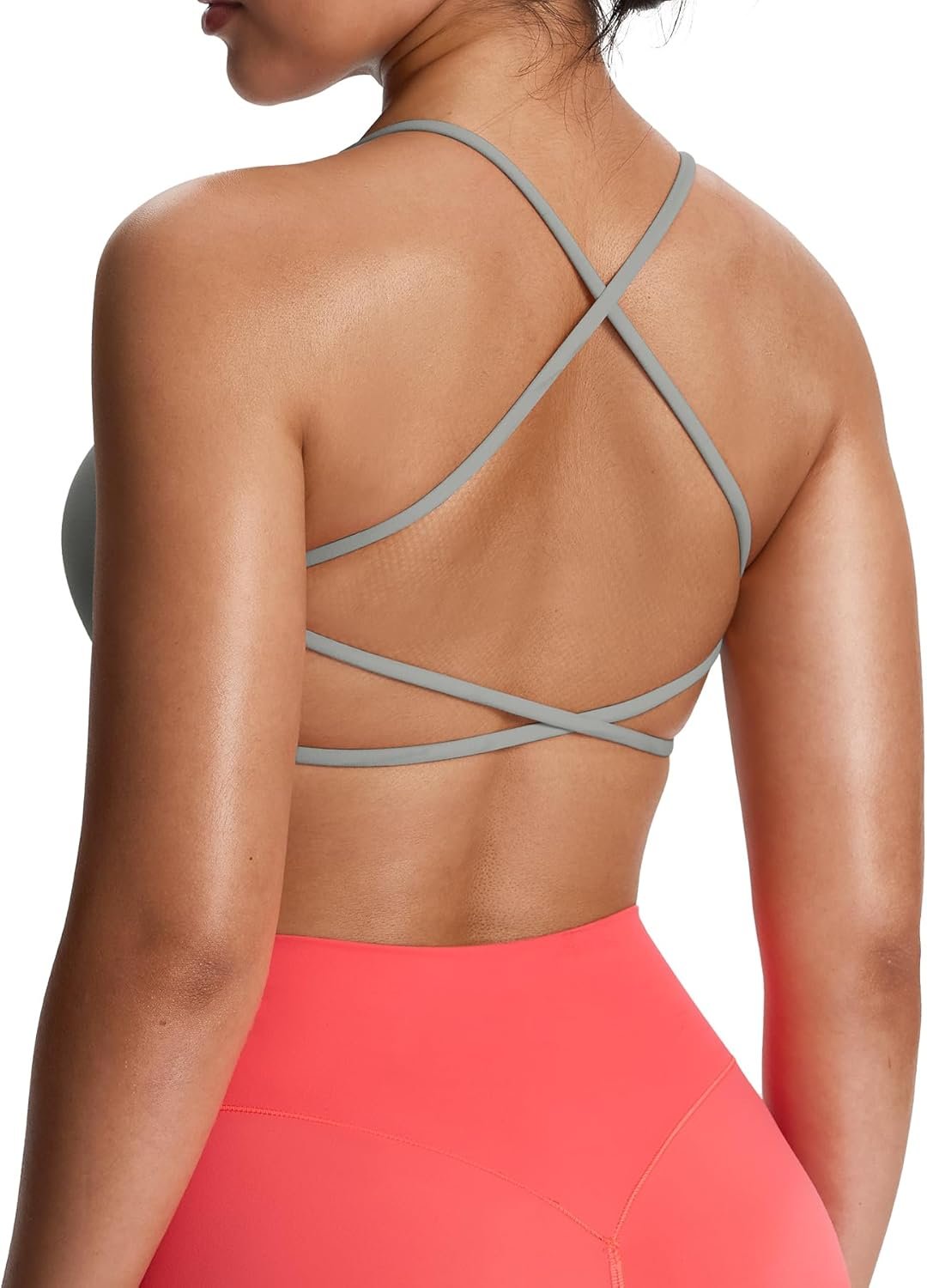 Aoxjox Women’s Workout Sports Bras Fitness Ivy Low Impact Bra Yoga Crop Tank