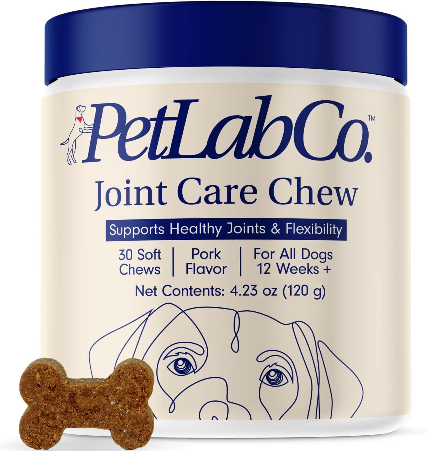 Petlab Co. Joint Care Chews for Dogs – High Levels of Glucosamine, Green Lipped Mussels, Omega 3 and Turmeric – Hip and Joint Supplement for Dogs to Actively Support Mobility, Packaging May Vary