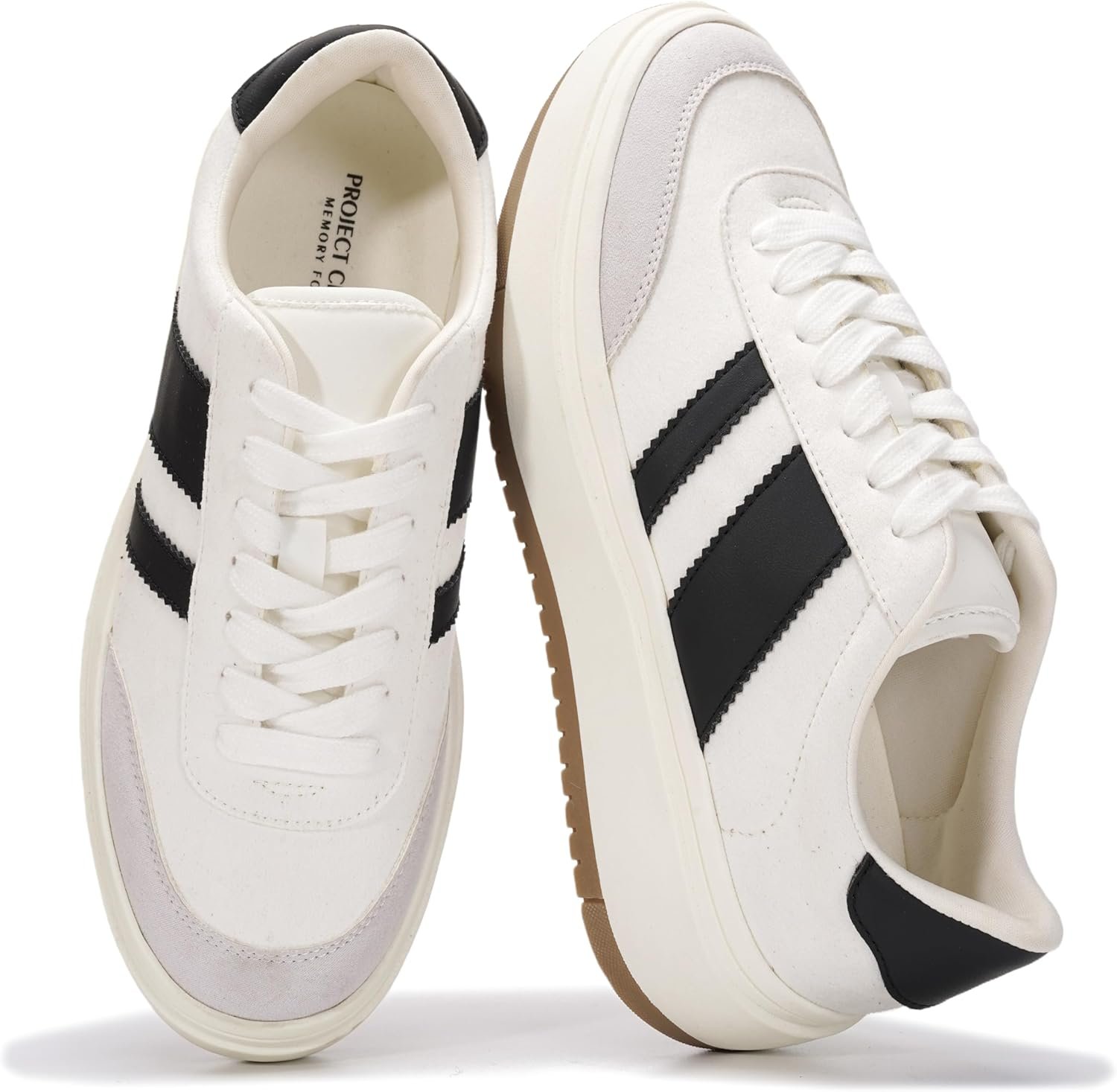 Project Cloud Platform Sneakers for Women – Lightweight Memory Foam Insole Womens Sneakers – Non-Slip Fashion Sneakers for Women Footwear – Women’s Fashion Platform Shoes (Nita)