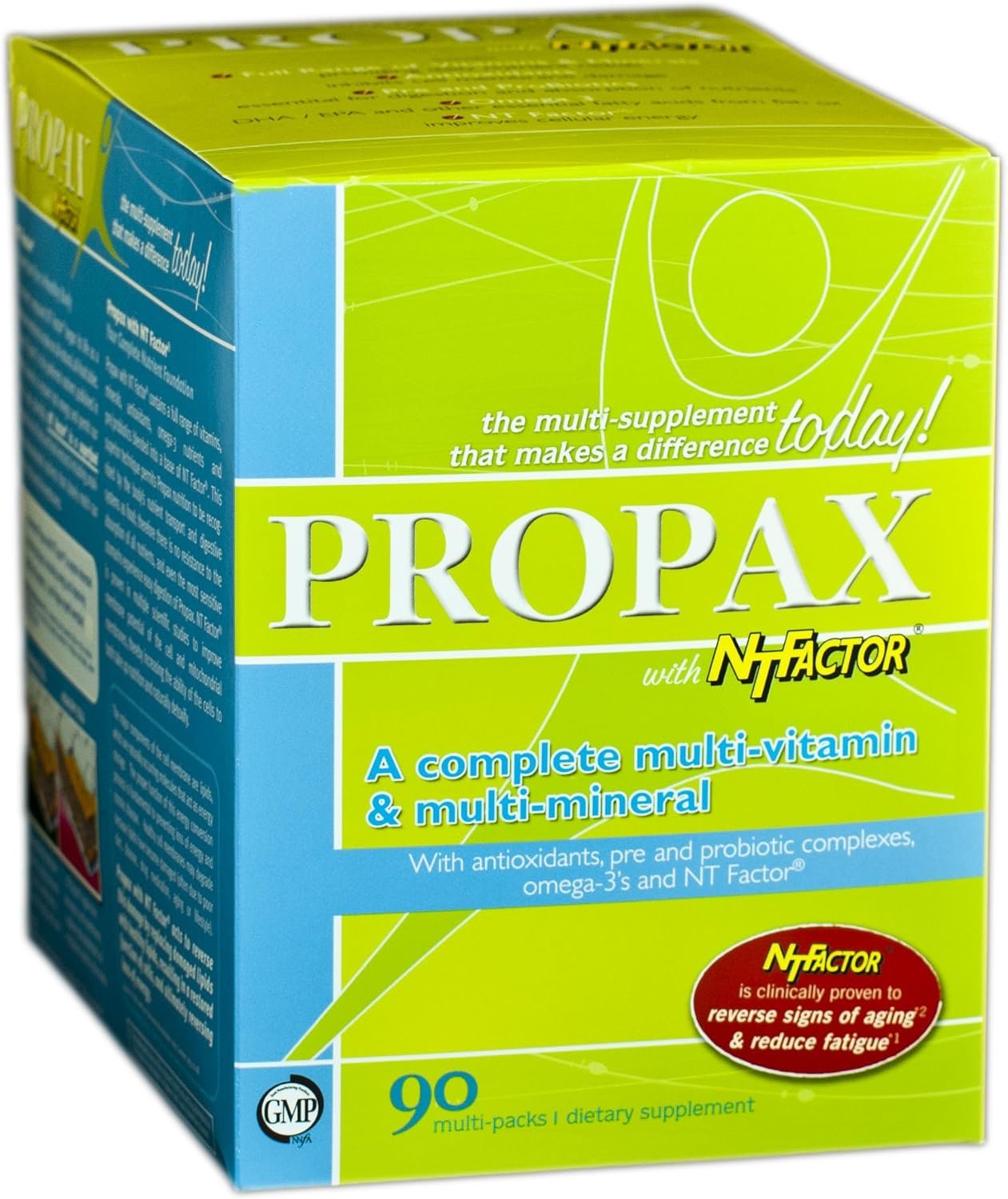 Vitamin and Mineral Propax With NTFactor® – Natural Energy Booster To Combat Chronic Fatigue – Multi-vitamin and Multi-mineral Supplement With Amino Acids, Antioxidants & Fatty Acids – 90 Multi Pack
