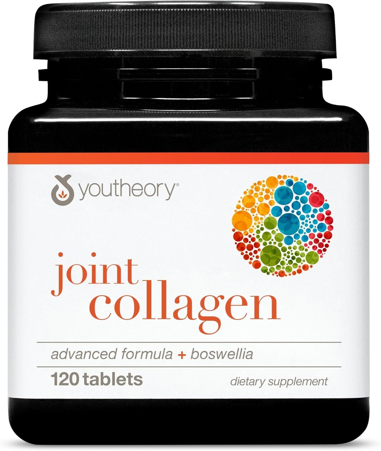 Youtheory Joint Collagen Advanced – Hair, Nail, Bone, Muscle & Joint Support* – Collagen for Women & Men – with 18 Amino Acids, Boswellia Extract, Turmeric & Quercetin – 120 Tablets (60-Day Supply)