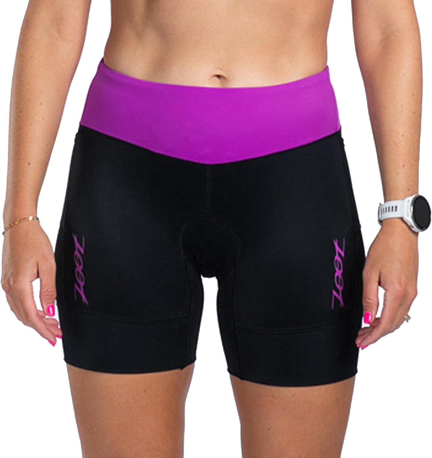 Zoot Women’s Core 6-Inch Tri Shorts, Quick Dry Performance Triathlon Short with Cycling Chamois Pad, Pockets & UPF 50+ Fabric