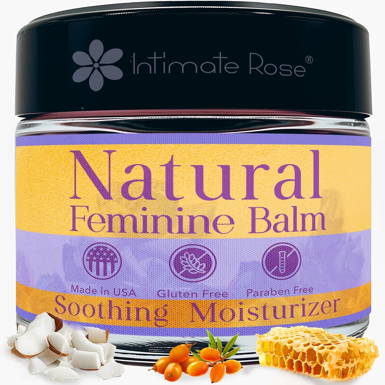 Vulva Balm & Organic Vaginal Moisturizer for Women: Natural Vulva Moisturizer & Vulva Cream for Dryness on Intimate Skin – NON Estrogen Cream – Perfect for Menopause & Shaving Rash Relief