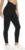 THE GYM PEOPLE Womens’ V Cross Waist Yoga Leggings with High Waisted Tummy Control