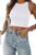 EFAN Womens Sexy Sleeveless Double Lined Crop Tops Workout Cute Tight Racerback Tank Tops Summer Clothes Teen Girls 2025
