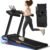 3-in-1 Treadmill with 15% Incline, Portable Treadmills for Home with Handle, Foldable Treadmills with 300 Lbs Weight Capacity, 3.0HP Quiet Walking Pad Treadmill, Three Touch Screen