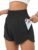 BMJL Women’s Athletic Shorts High Waisted Running Short Pocket 2.5″ Sporty Shorts Gym Elastic Workout Shorts