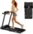 Portable Foldable Treadmills for Home, Walking Pad Treadmill, Lightweight Folding Treadmill with Handle, 3.0 HP Treadmills for Exercising, 300 LBS Capacity, with LED Display