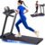 Treadmill with 8% Incline, Walking Pad Treadmill with Handle Bar, Portable Folding Treadmills for Running and Walking, 3.0HP Brushless Motorized, 5 Layers Shock-Absorbing