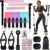 Pilates Bar Kit with 3 Set Resistance Bands, Multifunctional Pilates Workout Equipment for Women Men, Exercise Bands Set for Home Gym Fitness Yoga Strength Training