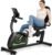 Caromix Recumbent Exercise Bike for Adults Seniors, Stationary Bike for Home with Comfortable Seat and Heart Rate Handle, Magnetic Resistance Indoor Cycling Bike with 300LBS for Cardio Workout