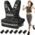 Weighted Vest for Men and Women, 4-10lb/9-18lb Vest with 6 Ironsand Weights for Home Workouts, Adjustable Body Weight Vest Exercise Set for Strength Training, running, walking, Cardio