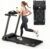 Treadmills for Home, Walking Pad with Handle Bar, Portable Foldable Treadmill, Lightweight Folding Treadmill with 300 LBS Capacity, 3.0 HP Walking Pad with LED Display