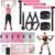 Pilates Bar Kit with Resistance Bands,Pilates Bar with Stackable Bands Workout Equipment for Legs,Hip,Waist and Arm,Exercise Fitness Equipment for Women & Men Home Gym Yoga Pilates