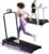 Portable Foldable Walking Pad with Handle Bar and Adjustable Incline, Under Desk Walking Pads Treadmill with Incline and Handles, 3.5HP Folding Electric Treadmills for Home Small, 0.6-7.6MPH, 350LBS