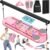 Pilates Board, Pilates Reformer Set, 7 in 1 Multifunctional Pilates Reformer Machine with Timer, Portable Foldable Pilates Board for Home Workout, Pilates Kit with Storage Bag