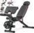 XDDIAS Workout Bench, Adjustable Weight Bench with Leg Extension and Leg Curl, Extended Headrest, 900LBS Preacher Curl Bench Incline Decline Flat Workout Bench for Home Gym Full Body Exercise