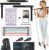 Portable Pilates Bar Kit with Resistance Bands for Men and Women – 3 Set Exercise Resistance Bands – Multifunctional Home Gym – Supports Full-Body Workouts – with Fitness Poster and Video