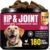 Glucosamine for Dogs Hip & Joint Support, Joint Supplement for Dogs with Chondroitin, Dog Joint Chews for Pain and Inflammation Relief for Large & Small Breeds – 60-Day Satisfaction Guarantee – 180 Ct