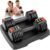 Lifepro Adjustable Dumbbells Set – 5in1-15lb 25lb 43lb 55lb weights Set & Single with Rack – Quick Adjust, Secure Grip – Compact Hand Weights for Men Women Home Gym